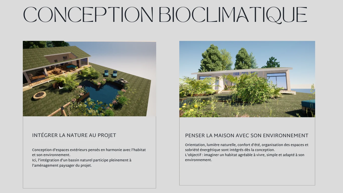 Conception bioclimatique et intégration de la nature au projet
